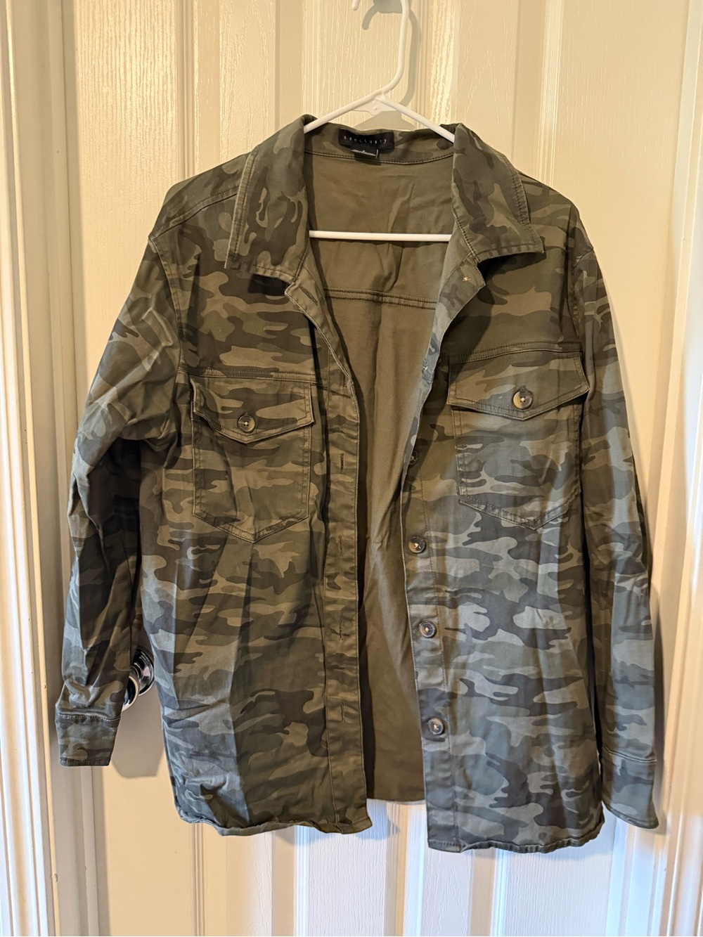 Sanctuary Olive Green Camo Field Jacket